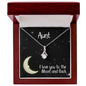 Aunt Necklace Jewelry Gift - Love You To The Moon