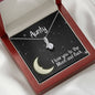 Aunty Necklace Jewelry Gift - Love You To The Moon