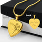 Personalized Birth Flower Necklace - October - Cosmos - Engraved Heart