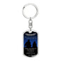 To My Son - Luxury Keychain - Wherever your Journey - Believe in Yourself