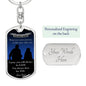 To My Son - Luxury Keychain - Wherever your Journey - Always be Safe