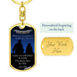 To My Son - Luxury Keychain - Wherever your Journey - Always be Safe