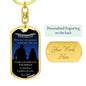 To My Son - Luxury Keychain - Wherever your Journey - Believe in Yourself