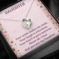 To my Daughter - Forever Necklace - Your Smile Makes me Smile