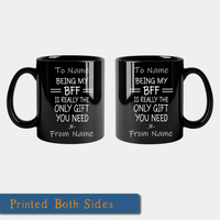 Load image into Gallery viewer, 11oz Black Ceramic 2 Mug Plain Instruction 2 BLANK
