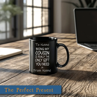Load image into Gallery viewer, Black Mug  ORCA Coatings  11oz Lifestyle 4 Perfect Gift BLANK
