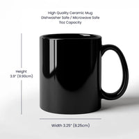 Load image into Gallery viewer, 11oz Black Mug Spec Image BLANK
