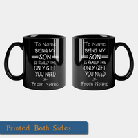 Load image into Gallery viewer, 11oz Black Ceramic 2 Mug Plain Instruction 2 BLANK
