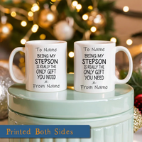 Load image into Gallery viewer, White Ceramic Mug for both side Instruction 2 BLANK
