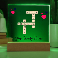 Load image into Gallery viewer, Acrylic Square with LED Base 7
