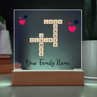 Load image into Gallery viewer, Acrylic Square with LED Base 12
