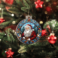 Load image into Gallery viewer, Stained Glass Style Santa Claus Holiday Ornament - Father Christmas on Acrylic - Style 1
