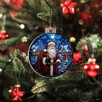 Load image into Gallery viewer, Stained Glass Style Santa Claus Holiday Ornament - Father Christmas on Acrylic - Style 3

