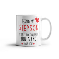 Load image into Gallery viewer, StepSon Mug - Only Gift Red Heart - Funny White 11 oz Mug
