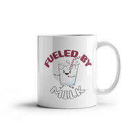 Load image into Gallery viewer, Milk Lover Mug - Funny Mug - Fuelled By - White 11oz Mug
