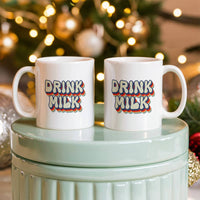 Load image into Gallery viewer, Milk Lover Mug - Funny Mug - Drink Milk - White 11oz Mug
