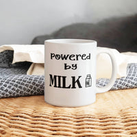 Load image into Gallery viewer, Milk Lover Mug - Funny Mug - Powered By Carton - White 11oz Mug
