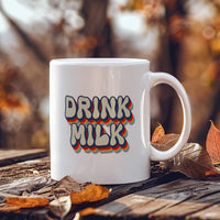 Load image into Gallery viewer, Milk Lover Mug - Funny Mug - Drink Milk - White 11oz Mug
