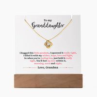 Load image into Gallery viewer, Unique Keepsake Granddaughter Necklace with Message Plaque
