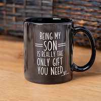 Load image into Gallery viewer, Funny Black Coffee Mug for Your Son - Birthday Present - Christmas Gift
