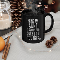 Load image into Gallery viewer, Funny Black Coffee Mug for Your Aunt - Birthday Present - Christmas Gift
