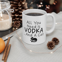 Load image into Gallery viewer, Funny Cat Mug For Vodka Lovers - Birthday Present - Christmas Gift
