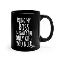 Load image into Gallery viewer, Funny Black Coffee Mug Gift For Your Boss - Birthday Present or Christmas Gift
