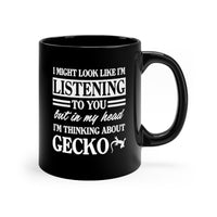 Load image into Gallery viewer, Funny Black Coffee Mug for Gecko Lovers - Birthday Present - Christmas Gift

