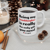Load image into Gallery viewer, Funny Coffee Mug For Your Granddaughter - Christmas Gift - Birthday Gift
