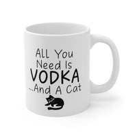 Load image into Gallery viewer, Funny Cat Mug For Vodka Lovers - Birthday Present - Christmas Gift
