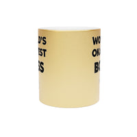 Load image into Gallery viewer, Funny Metallic Coffee Mug Gift For Your Boss - Birthday Present or Christmas Gift - Silver or Gold
