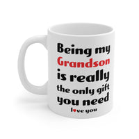 Load image into Gallery viewer, Funny Coffee Mug For Your Grandson - Christmas Gift - Birthday Gift
