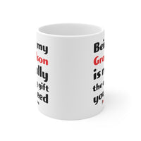 Load image into Gallery viewer, Funny Coffee Mug For Your Grandson - Christmas Gift - Birthday Gift
