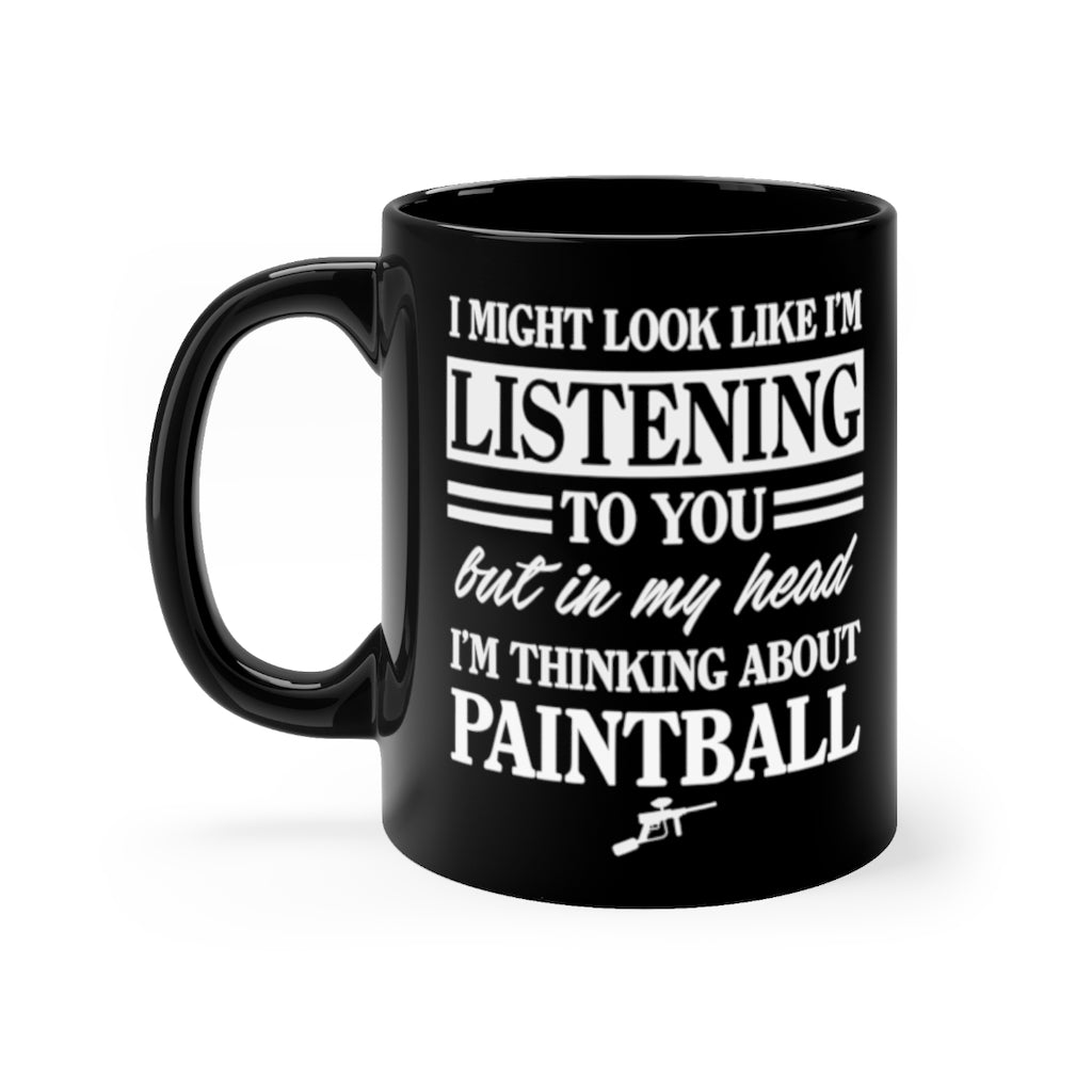 Funny Black Coffee Mug for Paintball Lovers - Birthday Present - Christmas Gift