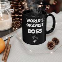 Load image into Gallery viewer, Funny Black Coffee Mug Gift For Your Boss - Birthday Present or Christmas Gift

