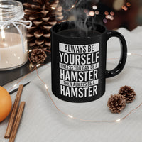 Load image into Gallery viewer, Funny Black Coffee Mug for Hamster Lovers - Birthday Present - Christmas Gift

