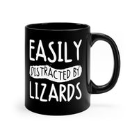 Load image into Gallery viewer, Funny Mug For Lizard Lovers - Easily Distracted by Lizards - Christmas Gift - Birthday Gift
