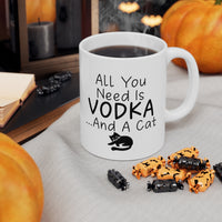 Load image into Gallery viewer, Funny Cat Mug For Vodka Lovers - Birthday Present - Christmas Gift
