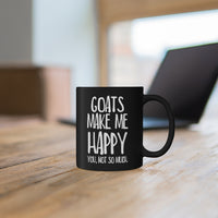 Load image into Gallery viewer, Funny Black Coffee Mug For Goat Lovers - Christmas Gift - Birthday Gift
