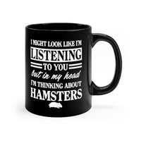 Load image into Gallery viewer, Funny Black Coffee Mug for Hamster Lovers - Birthday Present - Christmas Gift
