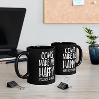 Load image into Gallery viewer, Funny Black Coffee Mug for Cow Lovers - Birthday Present - Christmas Gift
