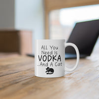 Load image into Gallery viewer, Funny Cat Mug For Vodka Lovers - Birthday Present - Christmas Gift
