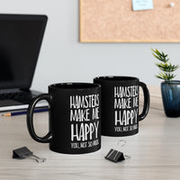 Load image into Gallery viewer, Funny Black Coffee Mug for Hamster Lovers - Birthday Present - Christmas Gift
