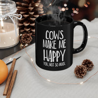 Load image into Gallery viewer, Funny Black Coffee Mug for Cow Lovers - Birthday Present - Christmas Gift
