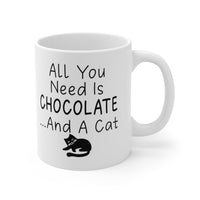 Load image into Gallery viewer, Funny Cat Mug For Chocolate Lovers - Birthday Present - Christmas Gift
