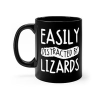 Load image into Gallery viewer, Funny Mug For Lizard Lovers - Easily Distracted by Lizards - Christmas Gift - Birthday Gift
