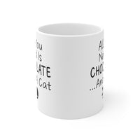 Load image into Gallery viewer, Funny Cat Mug For Chocolate Lovers - Birthday Present - Christmas Gift
