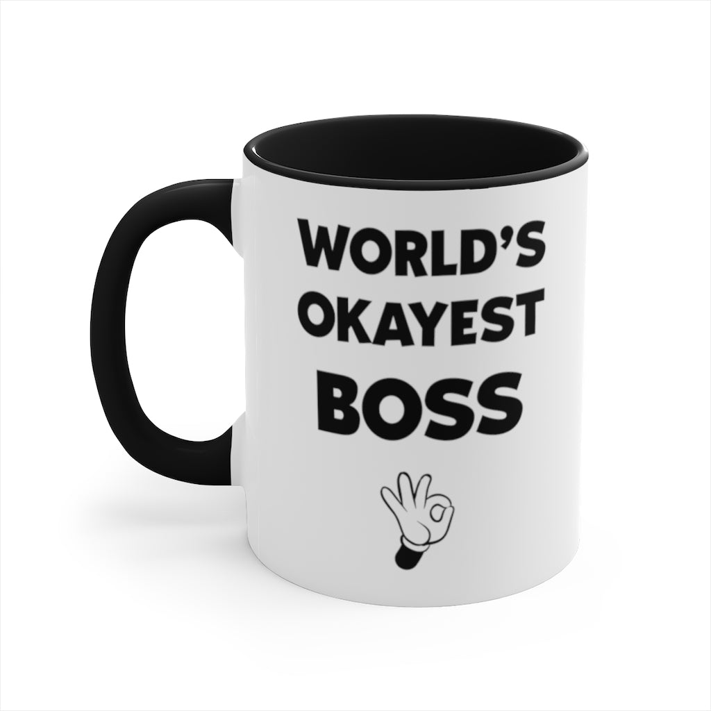 World's Okayest Boss Coffee Mug