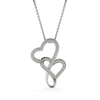 Load image into Gallery viewer, To My Fiancée - Double Hearts Necklace - someone like you
