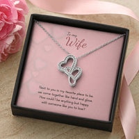 Load image into Gallery viewer, To My Wife - Double Hearts Necklace - Valentines - someone like you
